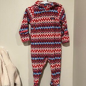 Patagonia Fleece Patterned Kids Footie